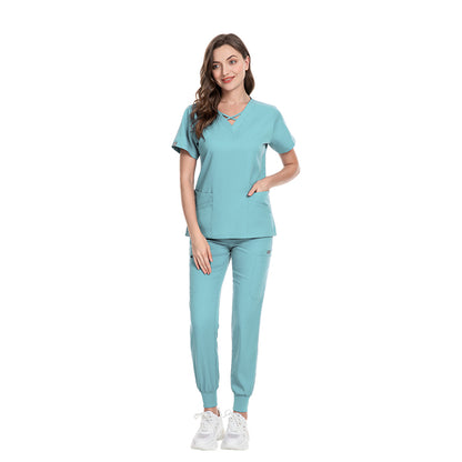 Valam Scrubs - Man Light Blue Jogger & Three Pocket Top