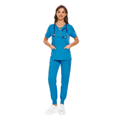 Valam Scrubs - Turquoise Jogger & Three Pocket Top