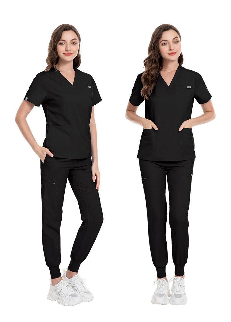 Valam Scrub -BlackThree pocket top with jogger style pant