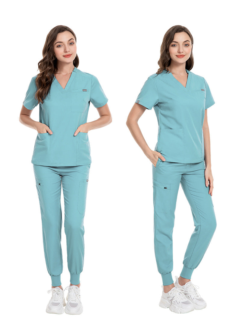 Valam Scrub -Light blue Three pocket top with jogger style pant